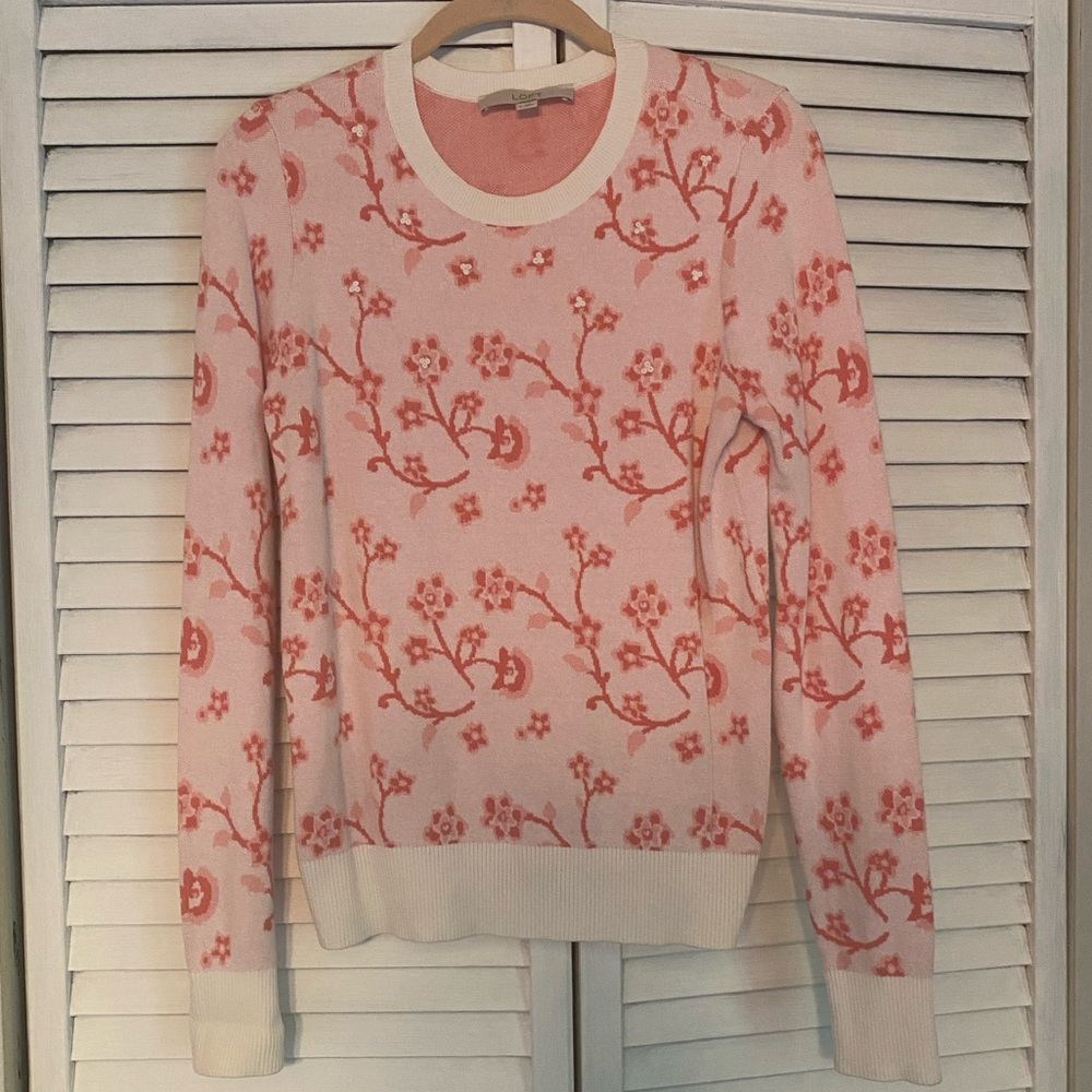 LOFT long sleeve light sweater. Like new